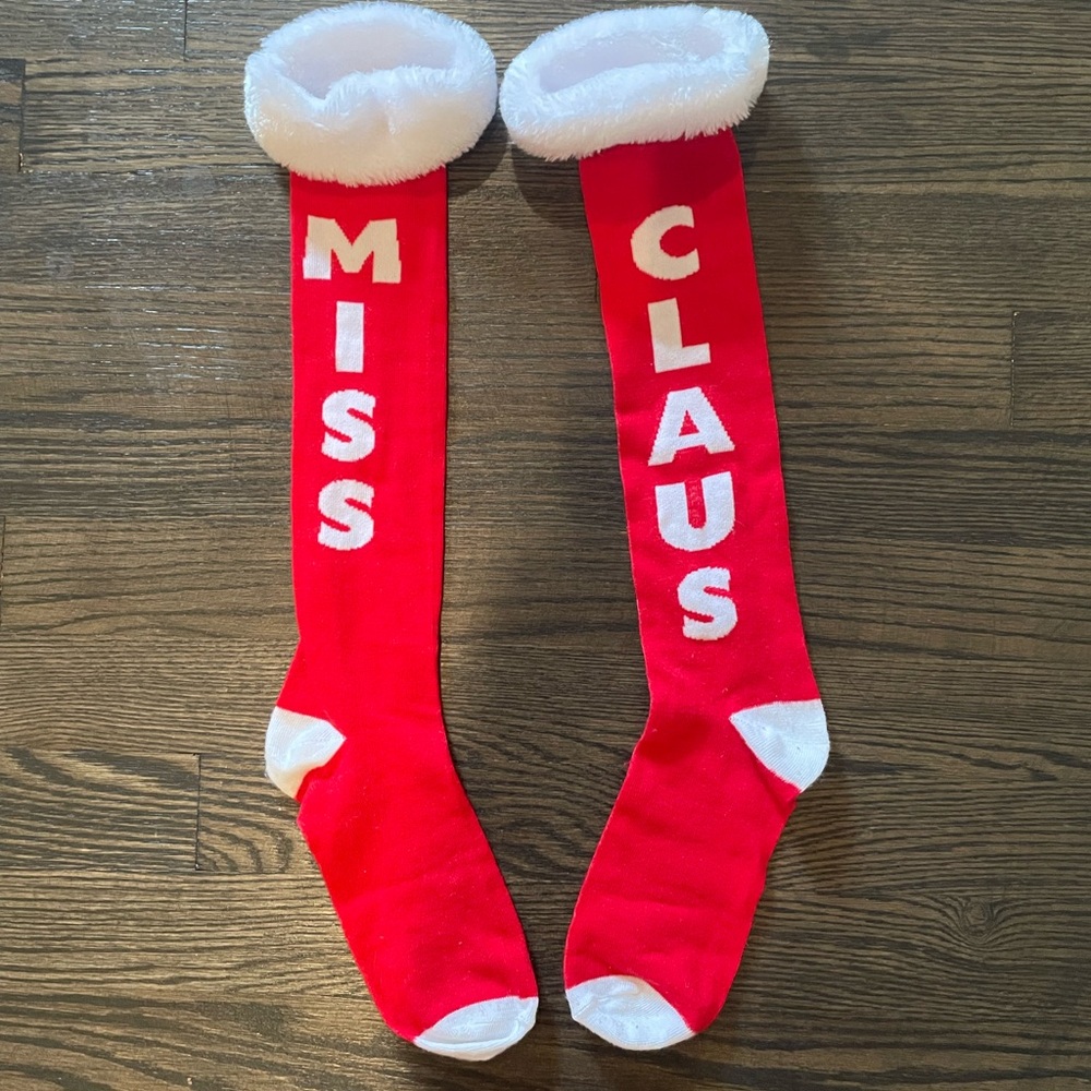 Women’s Miss Claus Novelty Christmas Socks
